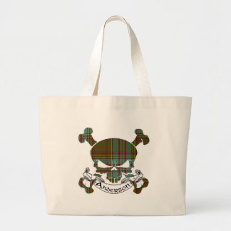 Andersson Tartan Skull Tote Bag Jumbo Tygkasse