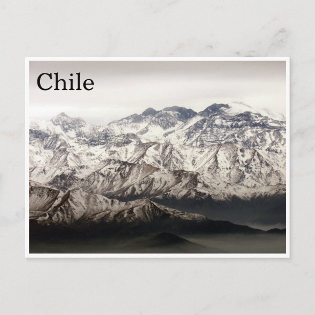 andes chile vykort (Framsida)