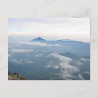 Andes från Volcan Tajumulco, Guatemala Vykort