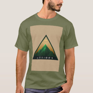 "Andes Mons Mountain Trio: Geometric Minimalist Lo T Shirt