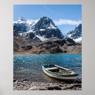 Andes Mountain Climate Ice Peak - Bolivia Trek Poster