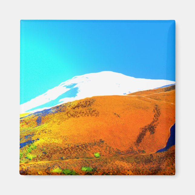 Andes Mountain View #2 Magnet (Framsidan)
