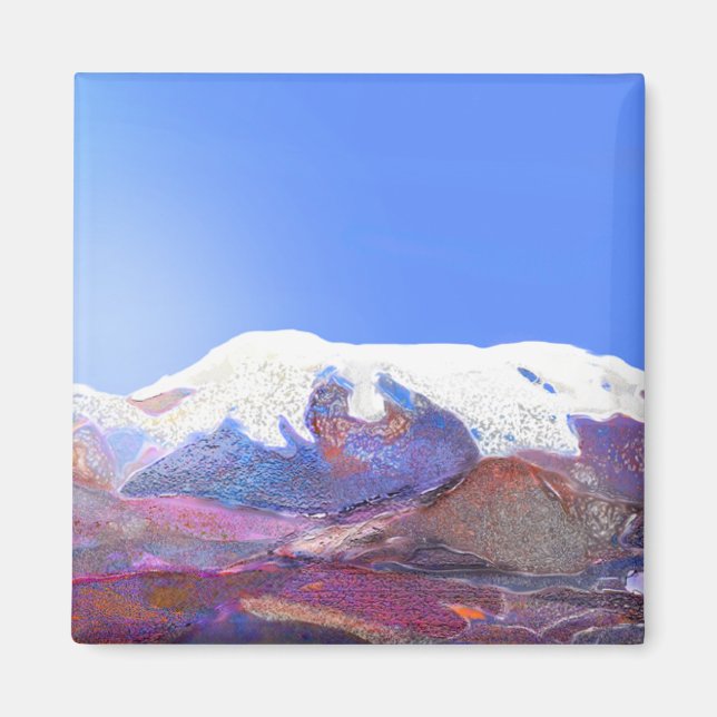 Andes Mountain View Peru #3 Magnet (Framsidan)