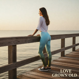 Andetag mellan stränder leggings
