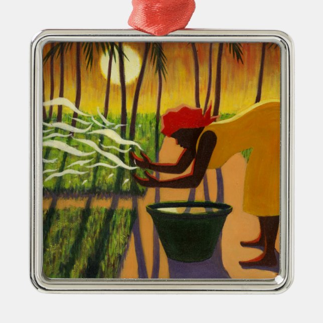 Andeträdgården 2007 julgransprydnad metall (Framsidan)