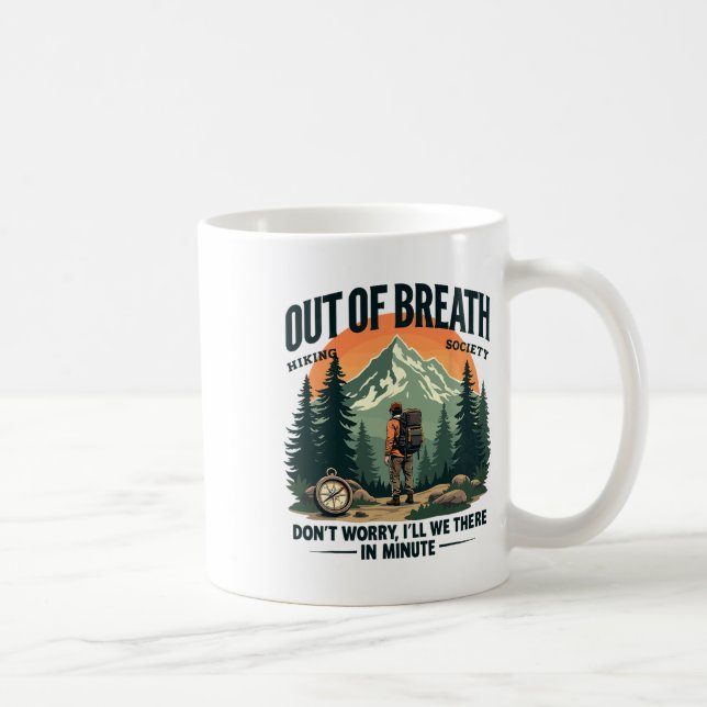 Andfådd Hiking Society Rolig Mountain Utomhus Kaffemugg (Höger)