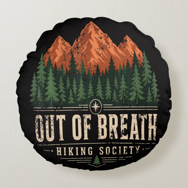 Andfådd Hiking Society Rund Kudde (Framsidan)