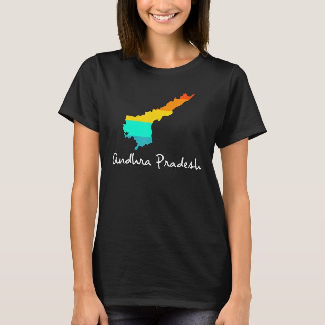 Andhra Pradesh, den indiska staten Ursprung T Shirt (Framsida)