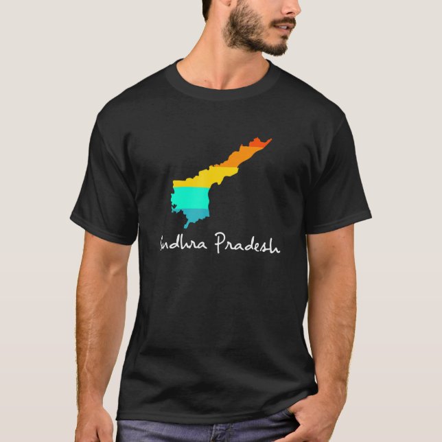 Andhra Pradesh, den indiska staten Ursprung T Shirt (Framsida)
