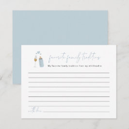 ANDI Blå Poppin Flaskor Familjetraditioner Inclosu Tilläggskort