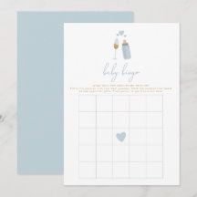 ANDI Blue Poppin' Flaskor Baby Shower Bingo Game