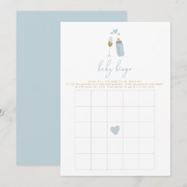 ANDI Blue Poppin' Flaskor Baby Shower Bingo Game Inbjudningar