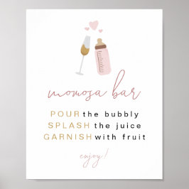 ANDI Dusty Ro Poppin' Flaskor Momosa Pub Sign Poster