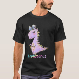 Andi Namn Shirt Girl Dinosaur Birthday Andrea Andi T