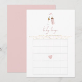 ANDI Rosa Poppin' Flaskor Baby Shower Bingo Game Inbjudningar