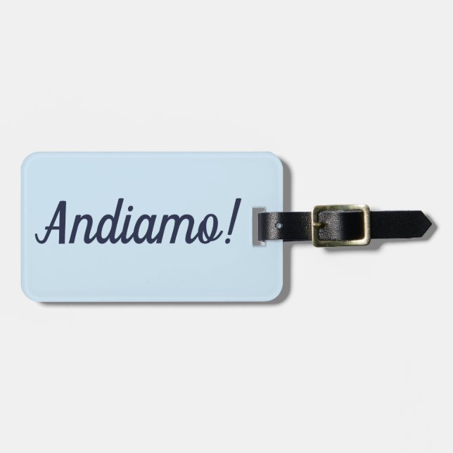 Andiamo Luggage Tag Bagagebricka (Horisontell Framsida)