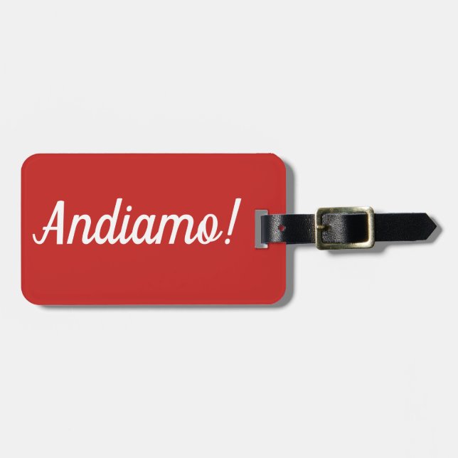 Andiamo Luggage Tag Bagagebricka (Horisontell Framsida)