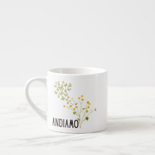 Andiamo (med Buttercups & Butterflies) Espressomugg