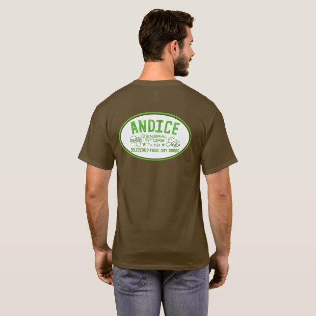 Andice Allmänna Butik T Shirt (Hel baksida)