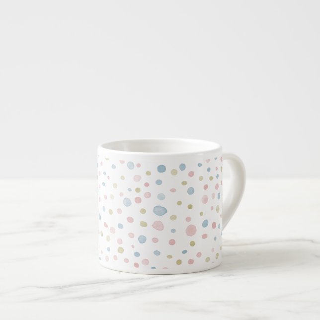 Andie Confetti Watercolor Dots Espresso Mugg Espressomugg (Framsida höger)