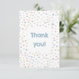 Andie Confetti Watercolor Dots tackkort Tack Kort