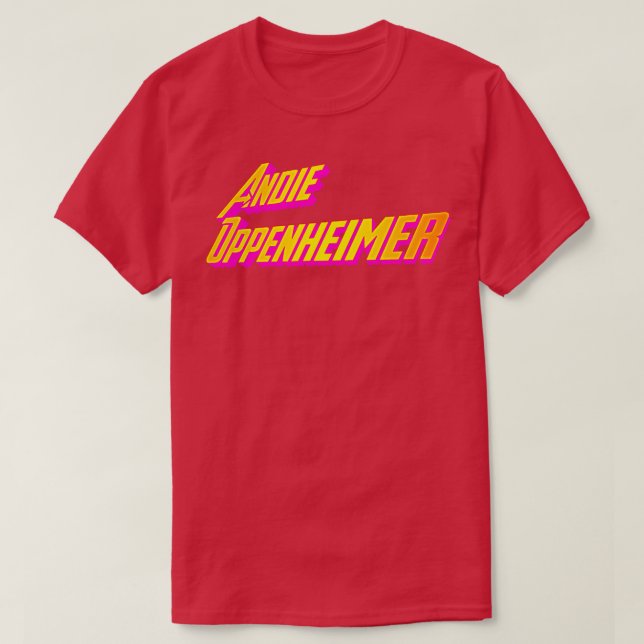 Andie Oppenheimer T Shirt (Design framsida)