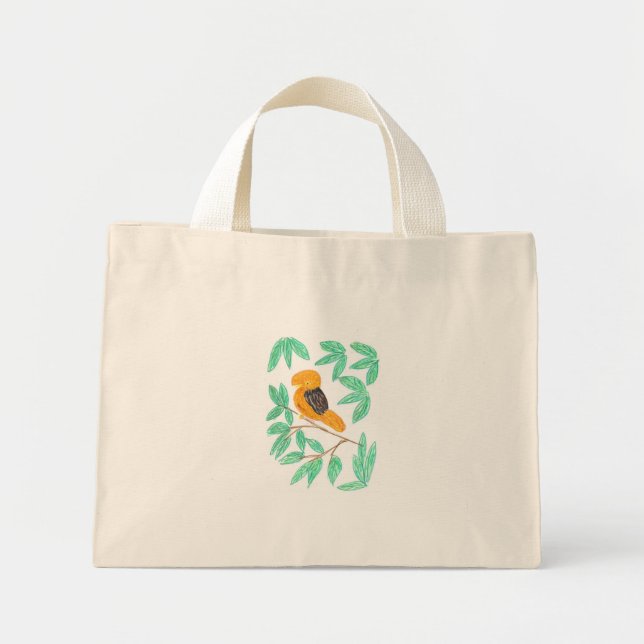 Andinsk Klipphöna (Rupicola peruvianus) Mini Tygkasse (Framsidan)