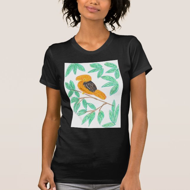 Andinsk Klipphöna (Rupicola peruvianus) T-shirt (Framsida)