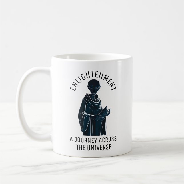 Andlig Alien Munk Kaffemugg (Vänster)