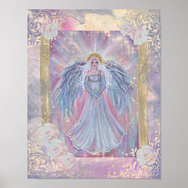 Andlig ängel eller ljus himmelska av Renee Lavoie Poster (Framsidan)