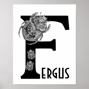 Andlig anpassningsbar barn F Namn Furgus Beatles k Poster