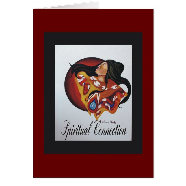 andlig anslutning hälsningskort (Framsidan)