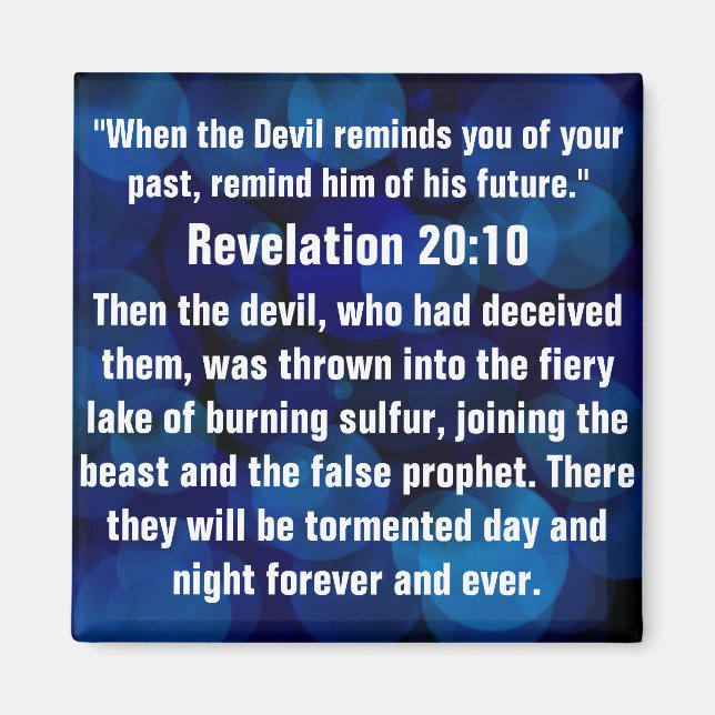 Andlig-attackens bibelvändning 20:10 magnet (Framsidan)