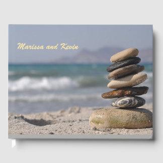 Andlig Balanced Stones Stack Gästböcker