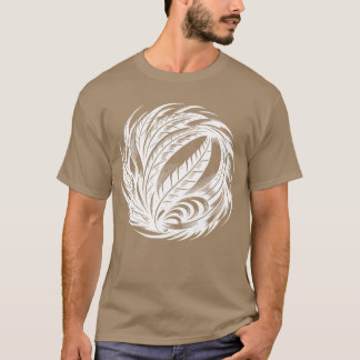 Andlig Bird Feather Boll Meditation-vännflicka T Shirt