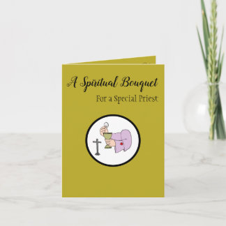 Andlig Bouquet för präst Kort