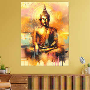 Andlig Buddha Canvastryck