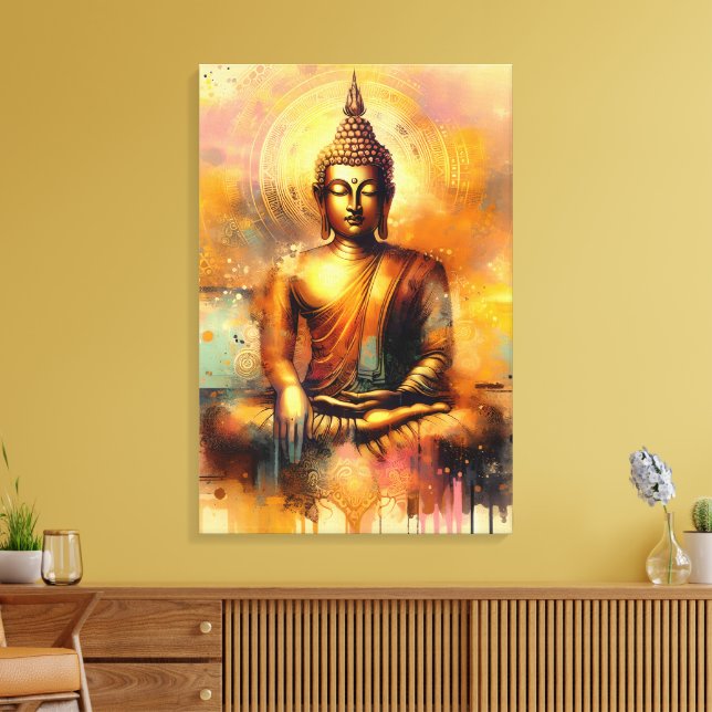 Andlig Buddha Canvastryck (Insitu (Vardagsrum))