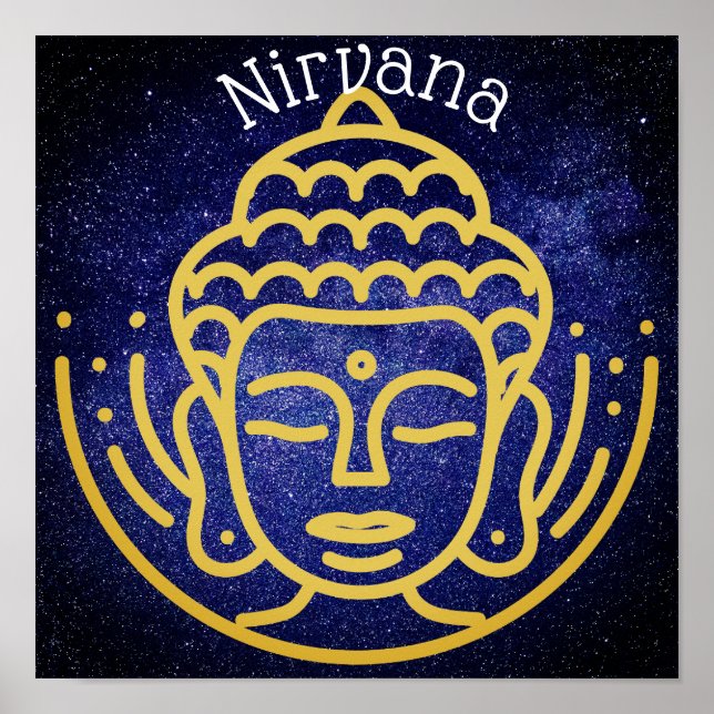 Andlig Buddha Nirvana poster (Framsidan)