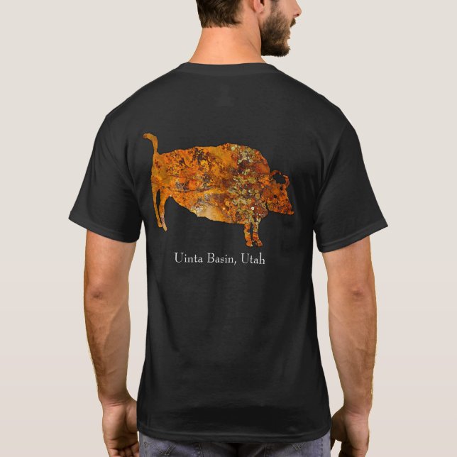 Andlig Buffalo Petroglyph T Shirt (Baksida)