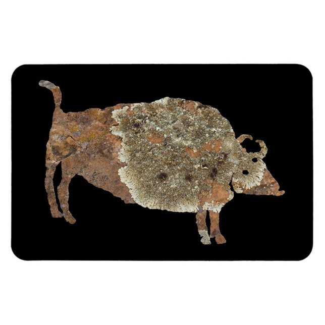 Andlig buffelPetroglyph Magnet (Horisontell)