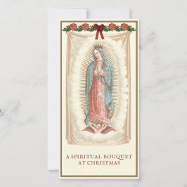 Andlig bukett katolsk bön Guadalupe Julkort