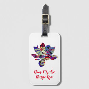 Andlig Butterflies Flower Nam Myoho Renge Kyo Bagagebricka
