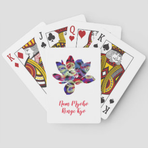 Andlig Butterflies Flower Nam Myoho Renge Kyo Casinokort
