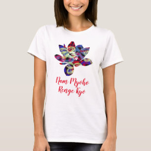 Andlig Butterflies Flower Nam Myoho Renge Kyo T Shirt