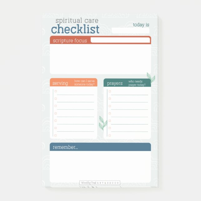 Andlig Care Post-it Block (Framsida)