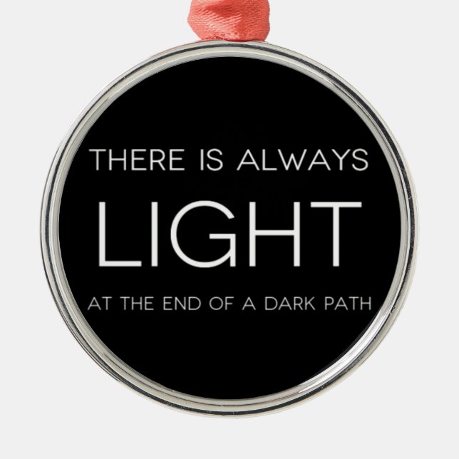 Andlig-citat Julgransprydnad Metall (Framsidan)