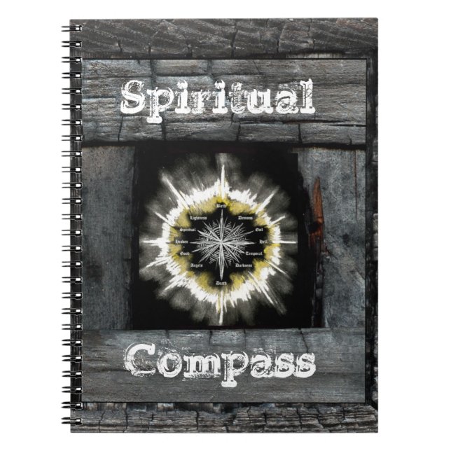 Andlig Compass Anteckningsbok Med Spiral (Framsidan)