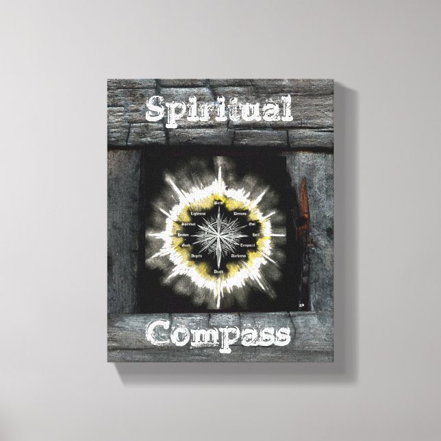Andlig Compass Canvastryck (Framsida)