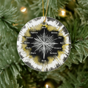 Andlig Compass Julgransprydnad Keramik